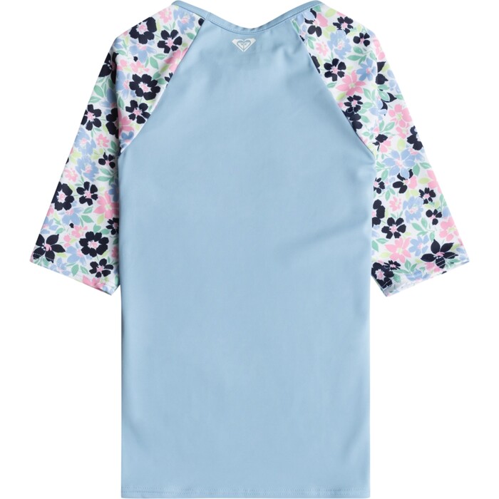 2024 Roxy T-shirt De Surf De Manga Curta UPF 50 Para Raparigas ERGWR03389 - Bel Air Ephemere Small